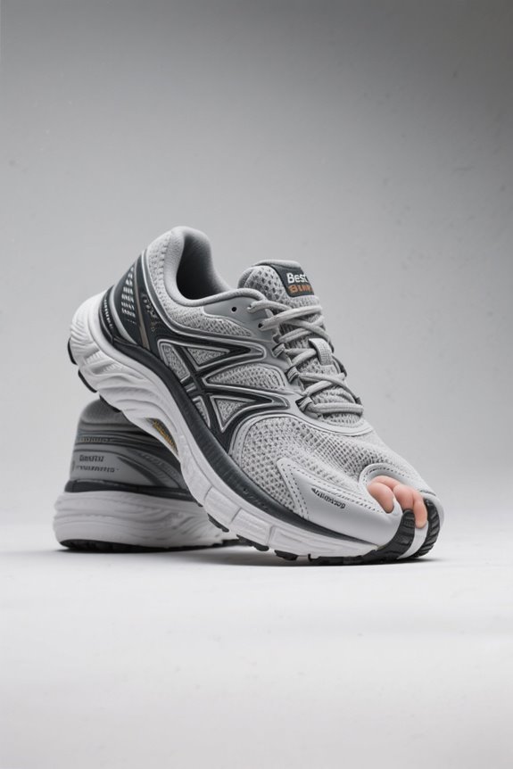 bunion friendly running shoe features