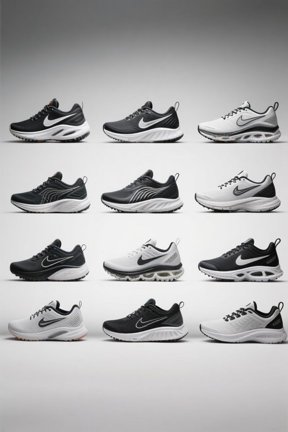 comfortable running shoes selection