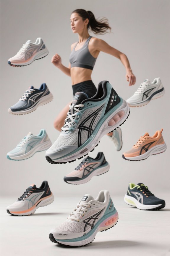 cushioned running shoes women