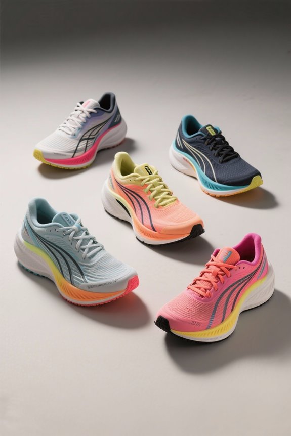 lightweight running shoes selection