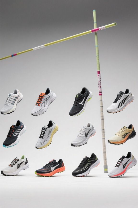top pole vault footwear